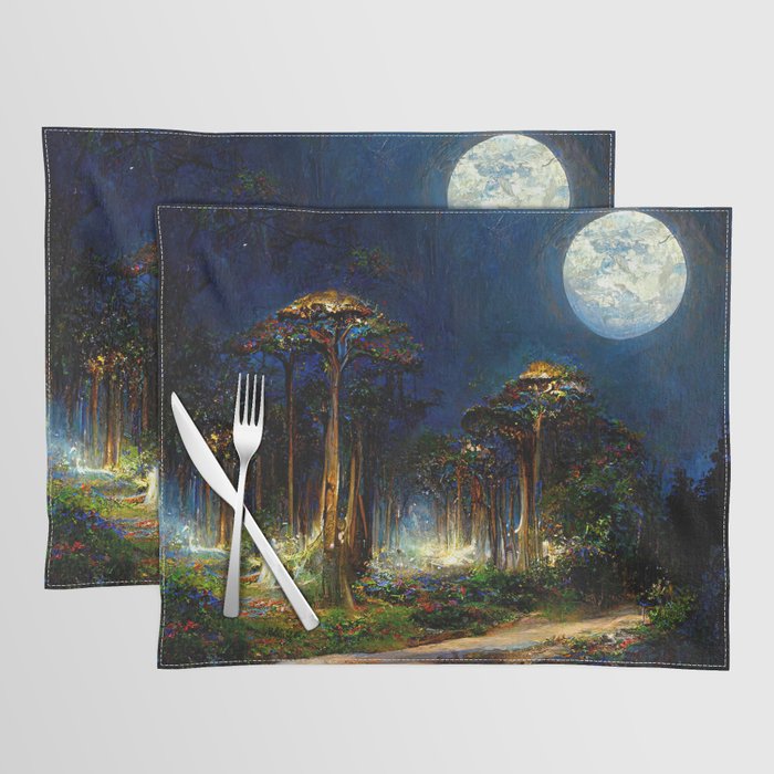 During a full moon night Placemat