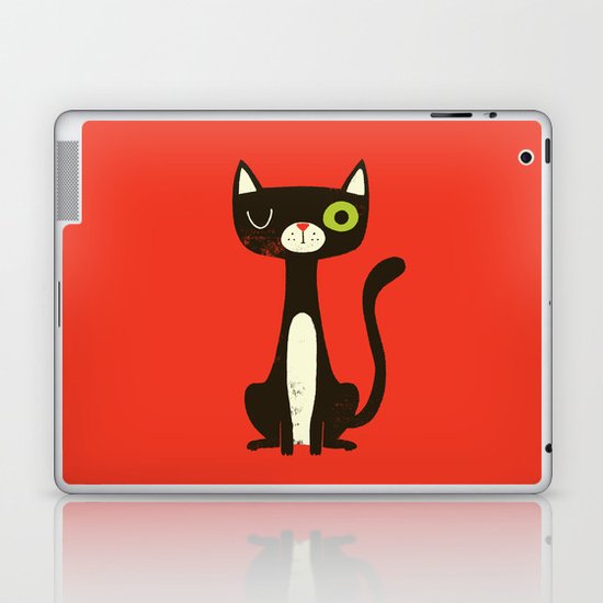 Black Cat Laptop & iPad Skin