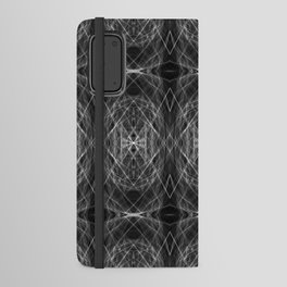 Liquid Light Series 7 ~ Grey Abstract Fractal Pattern Android Wallet Case
