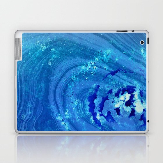 Blue Abstract Modern Art - Infinity - Sharon Cummings Laptop & iPad Skin