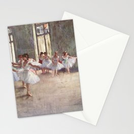 Ballet Rehearsal 1873 By Edgar Degas Reproduction by the Famous French Painter Dance Class Scene Stationery Card