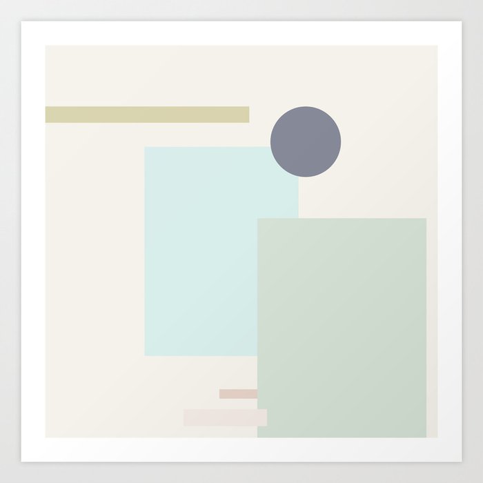 Peaceful Shapes Art Print