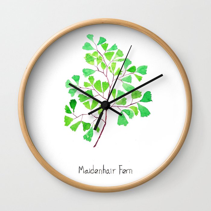 Maiden hair fern Wall Clock