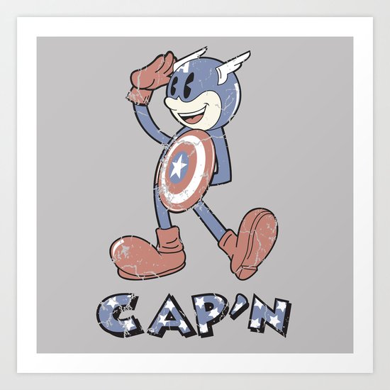The Cap'n Art Print