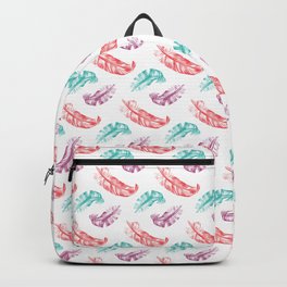 feathers pattern Backpack