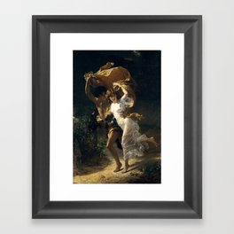 The Storm, 1880 by Pierre Auguste Cot Framed Art Print