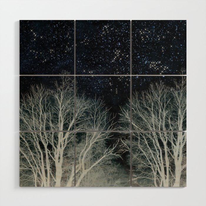Constellation Forest Wood Wall Art