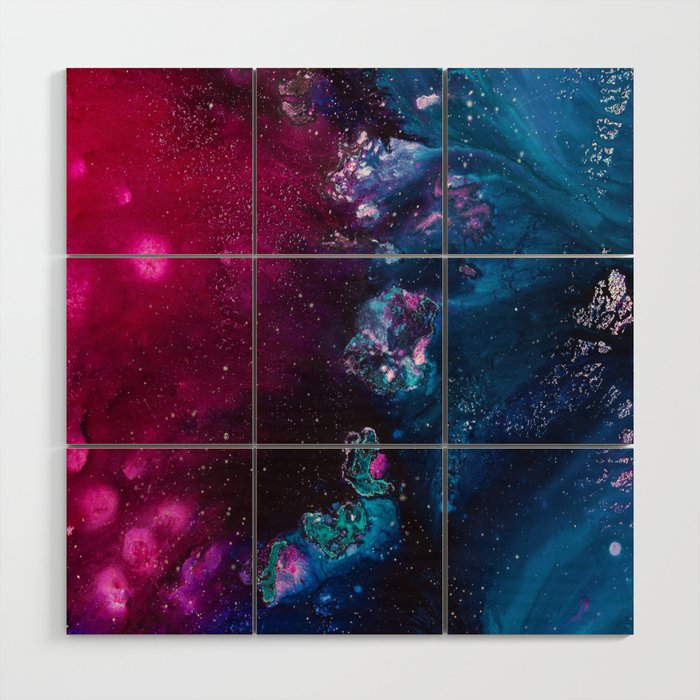 Oceans and Nebulas Wood Wall Art