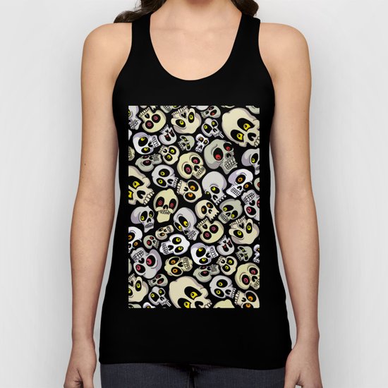 Skull Pattern Unisex Tank Top