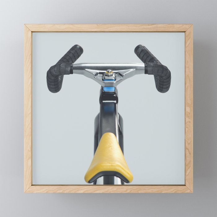 Skateboarding x Cycling Framed Mini Art Print