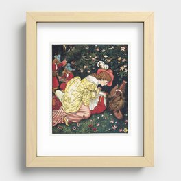 Beauty and the Beast ca. 1901 by Walter Crane. Original from The MET Museum. Recessed Framed Print