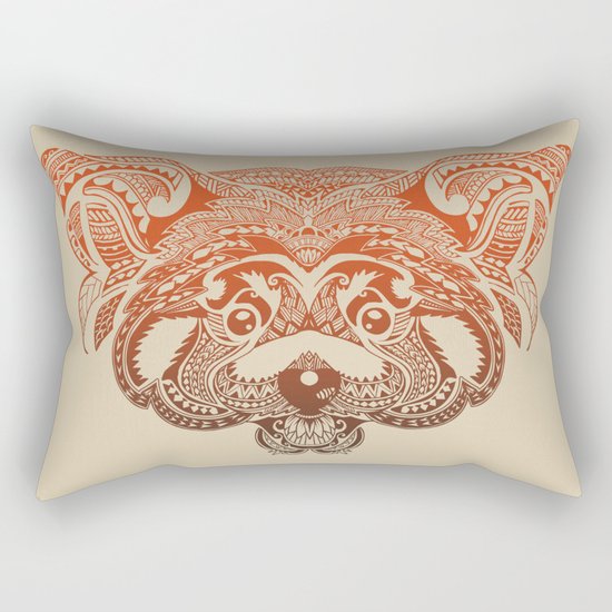Polynesian Red Panda Rectangular Pillow