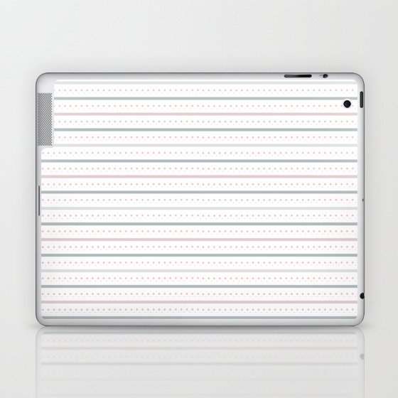 Cute pastel dotted lines Laptop & iPad Skin