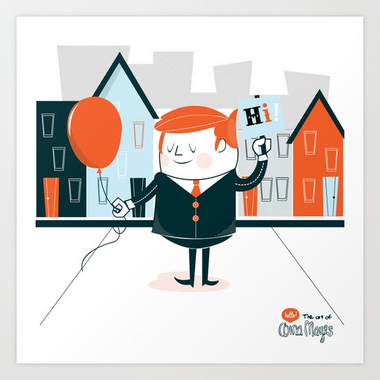 Hi! Art Print