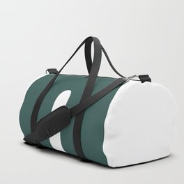 n (Dark Green & White Letter) Duffle Bag