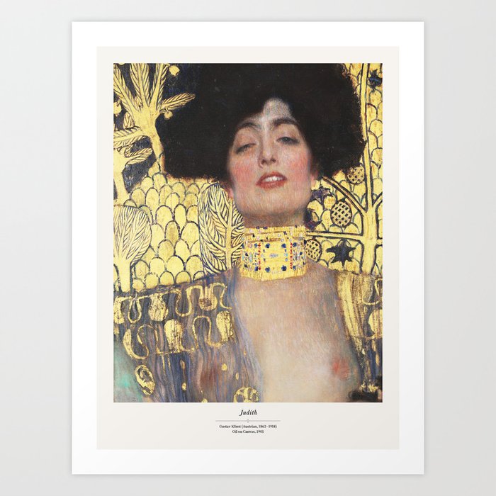 Gustav Klimt Judith Art Exhibition Print Art Print