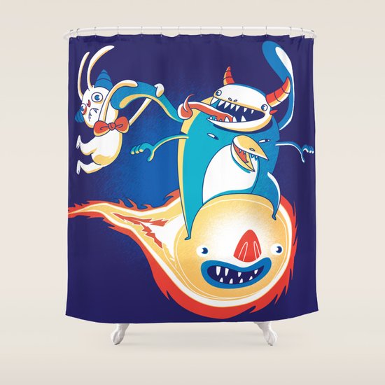 Monsteroid! Shower Curtain