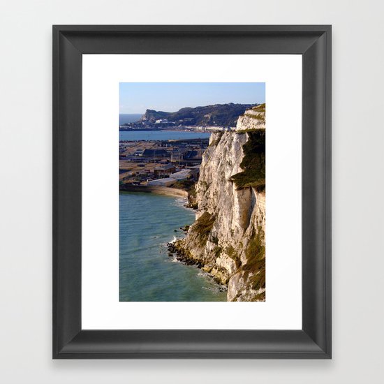 The White Cliffs and Dover Framed Art Print