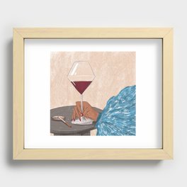 Wine time Recessed Framed Print