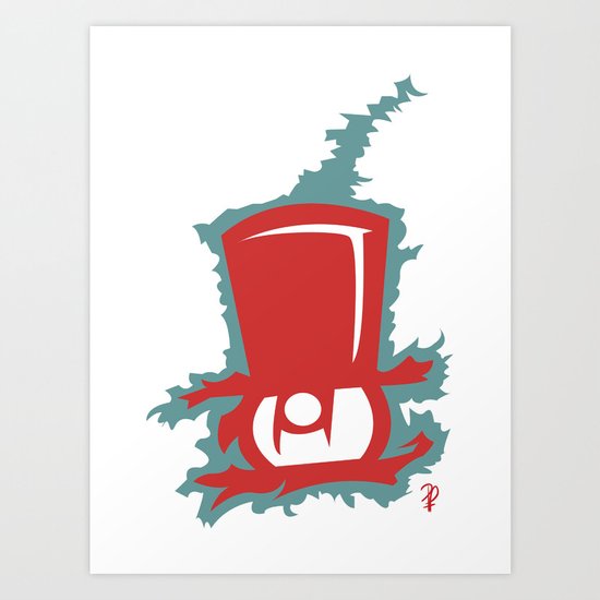Owl Gentleman Art Print
