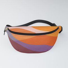 Abstraction_Mountains_SUN_Beautiful_Day_Minimalism_001 Fanny Pack