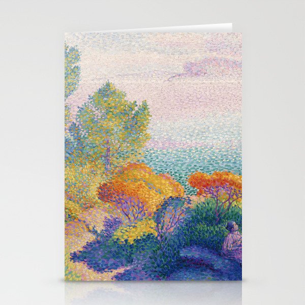 Two Women by the Shore, Mediterranean  Stationery Cards