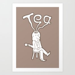 Tea Head Art Print