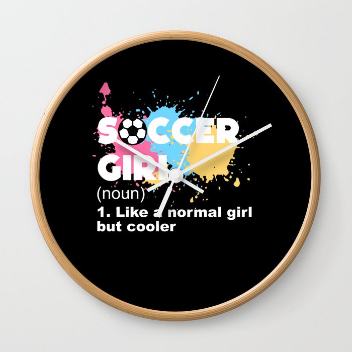 Soccer Girl Wall Clock