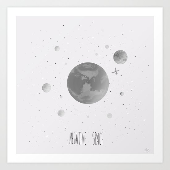 Negative Space Art Print