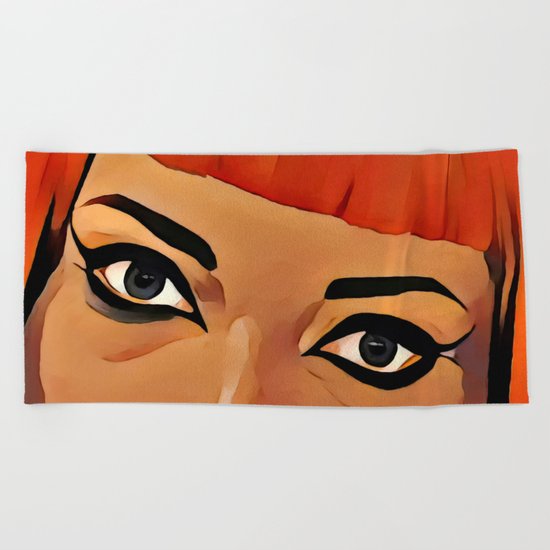 Eyes Beach Towel
