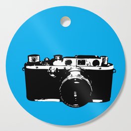 Leica in Blue Cutting Board