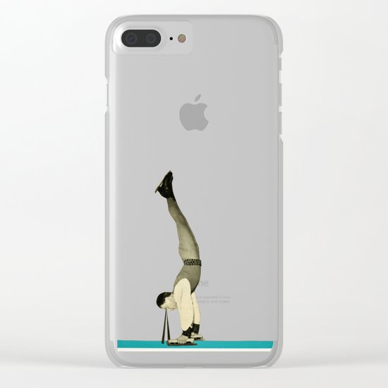 Skater Tricks Clear iPhone Case
