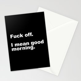 Fuck Off Offensive Quote Stationery Card
