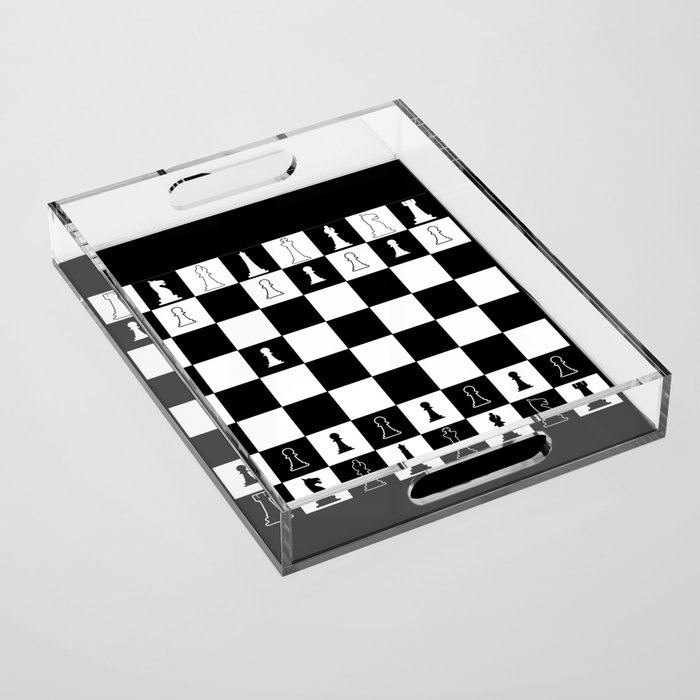 First Move At Chess Acrylic Tray
