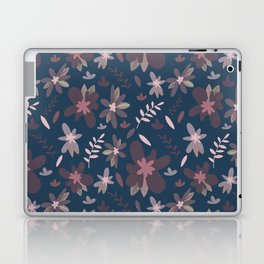 Floral Dust Burgundy Laptop & iPad Skin