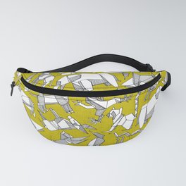 origami animal ditsy chartreuse Fanny Pack
