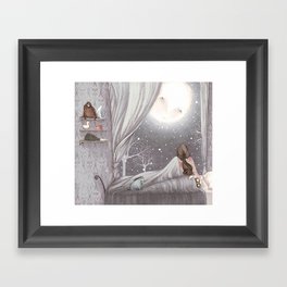 Sophie and the Moon Framed Art Print