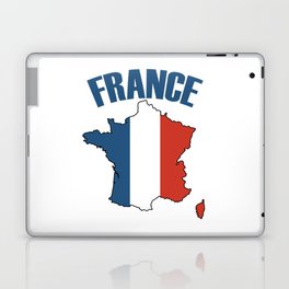 France Map - French Flag Francophile Laptop Skin
