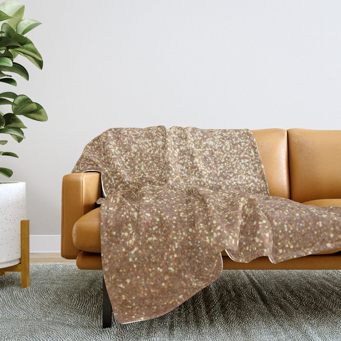 Metallic copper throw sale blanket