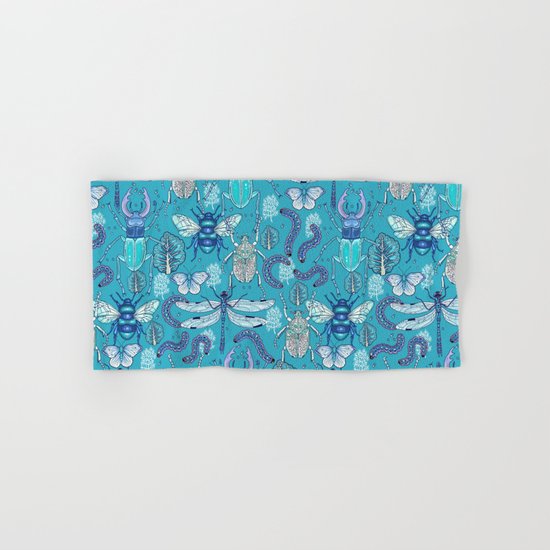 blue bugs Hand & Bath Towel