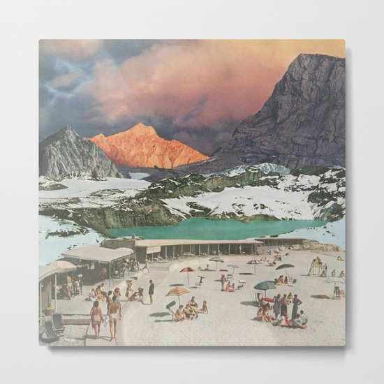 Jade Lake Resort Metal Print