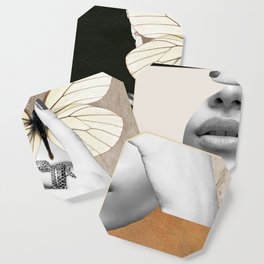 collage art / butterfly 2 Coaster