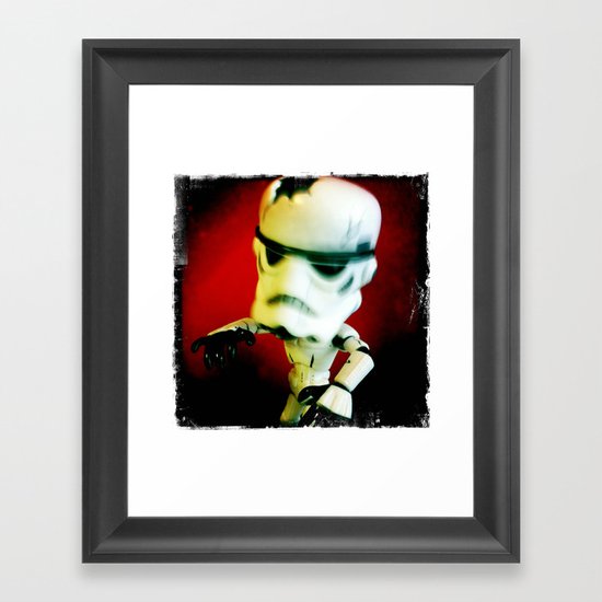 Zombie Stormtrooper Attack Framed Art Print