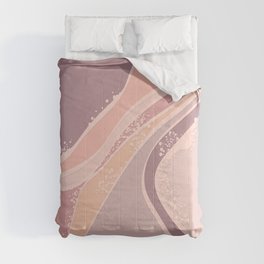 Peaches, Melons and Baby pink - muted Comforter