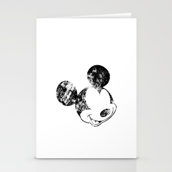 Mickey Grunge Stationery Cards