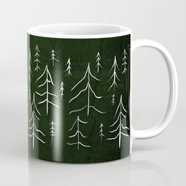 Forest Coffee Mug | Siberia, Hike, Travel, Minamalist, Ink Pen, Trees, Trail, Camp, Mountains, Trekking 