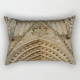 Spain Photography - Cathedral Of Barcelona Seen From Below Rectangular Pillow