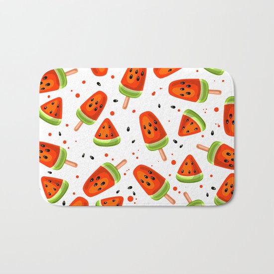 Watermelon pattern Bath Mat