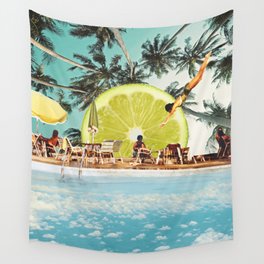 Key Lime Sky Wall Tapestry