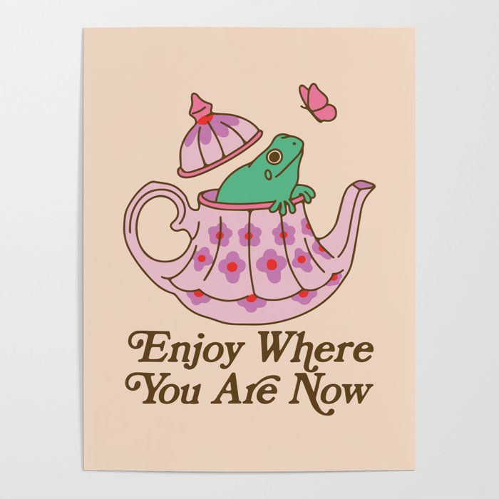 Tea Frog Poster